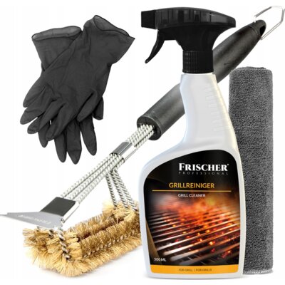 Płyn do czyszczenia grilla FRISCHER Professional + Szczotka 500 ml