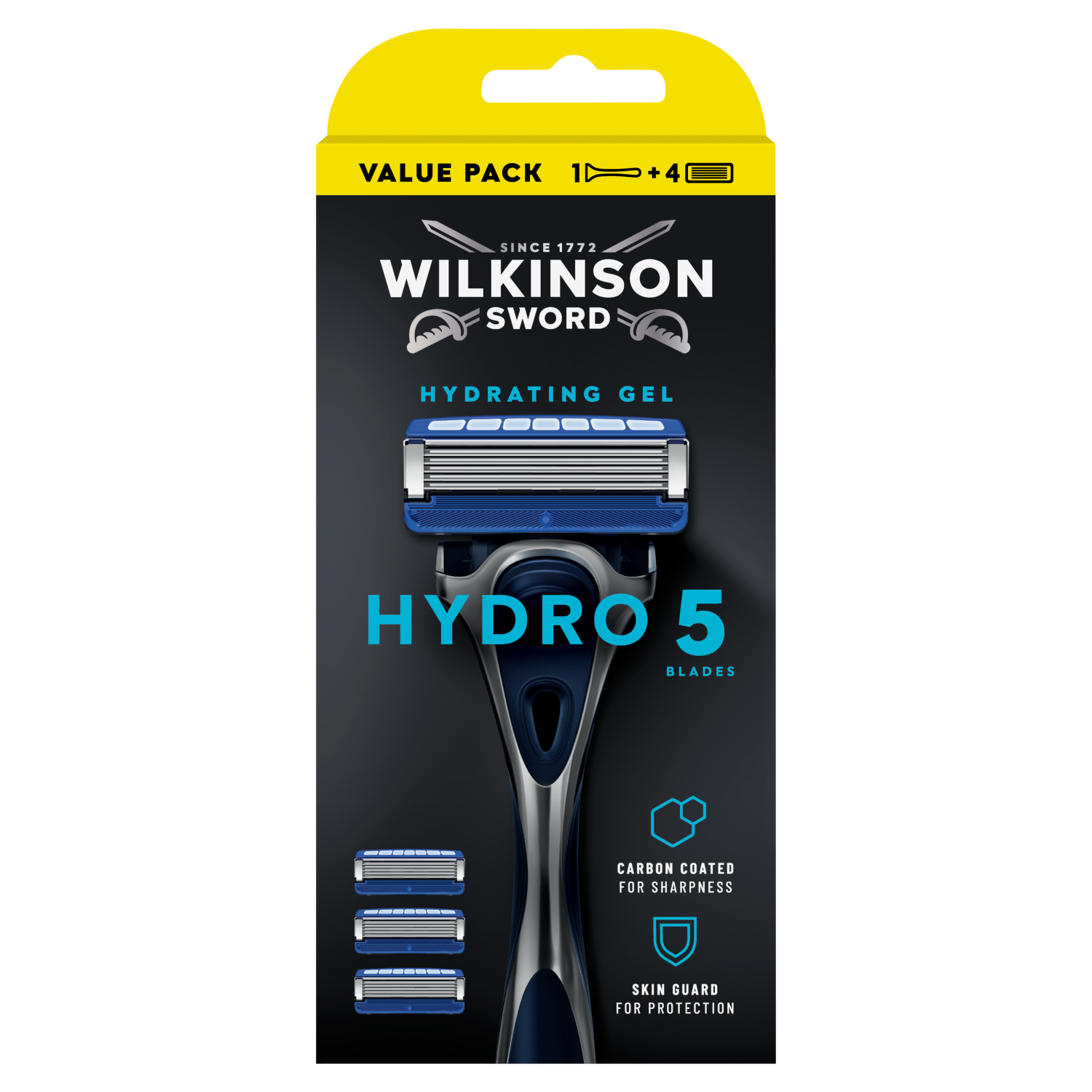 Wilkinson Sword Hydro 5 Skin Protection Regular maszynka do golenia, 1 szt. + wymienne ostrza, 4 szt.