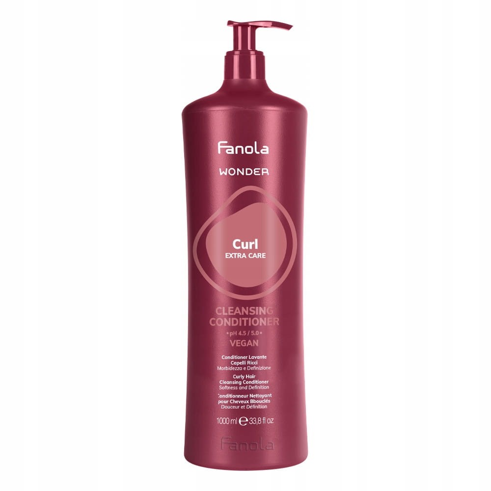 Fanola Wonder Curl Extra Care oczyszczająca odżywka do włosów kręconych, 1000 ml