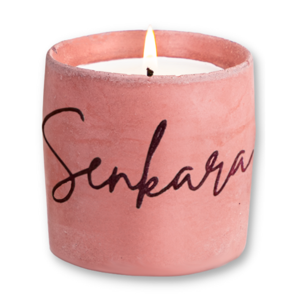 Senkara zapachowa świeca sojowa w betonie Śliwka, 150 g zapachowa świeca sojowa w betonie Śliwka, 150 g