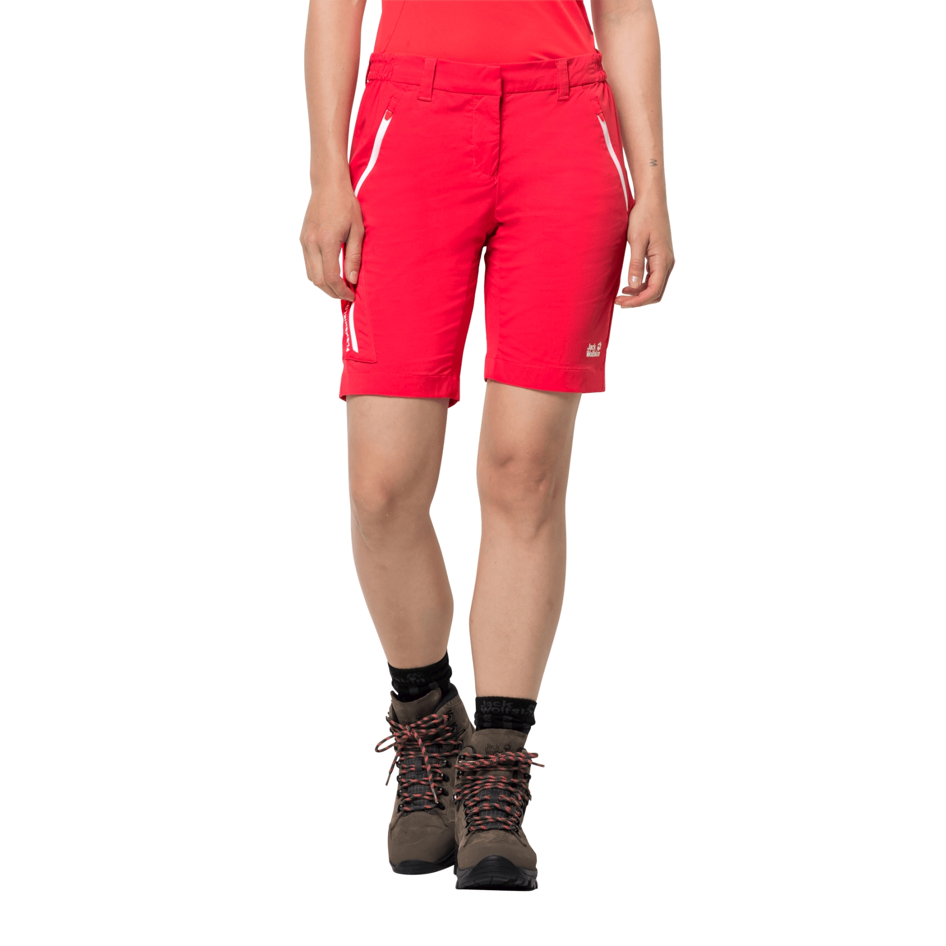 Spodenki turystyczne OVERLAND SHORTS W tulip red - 40