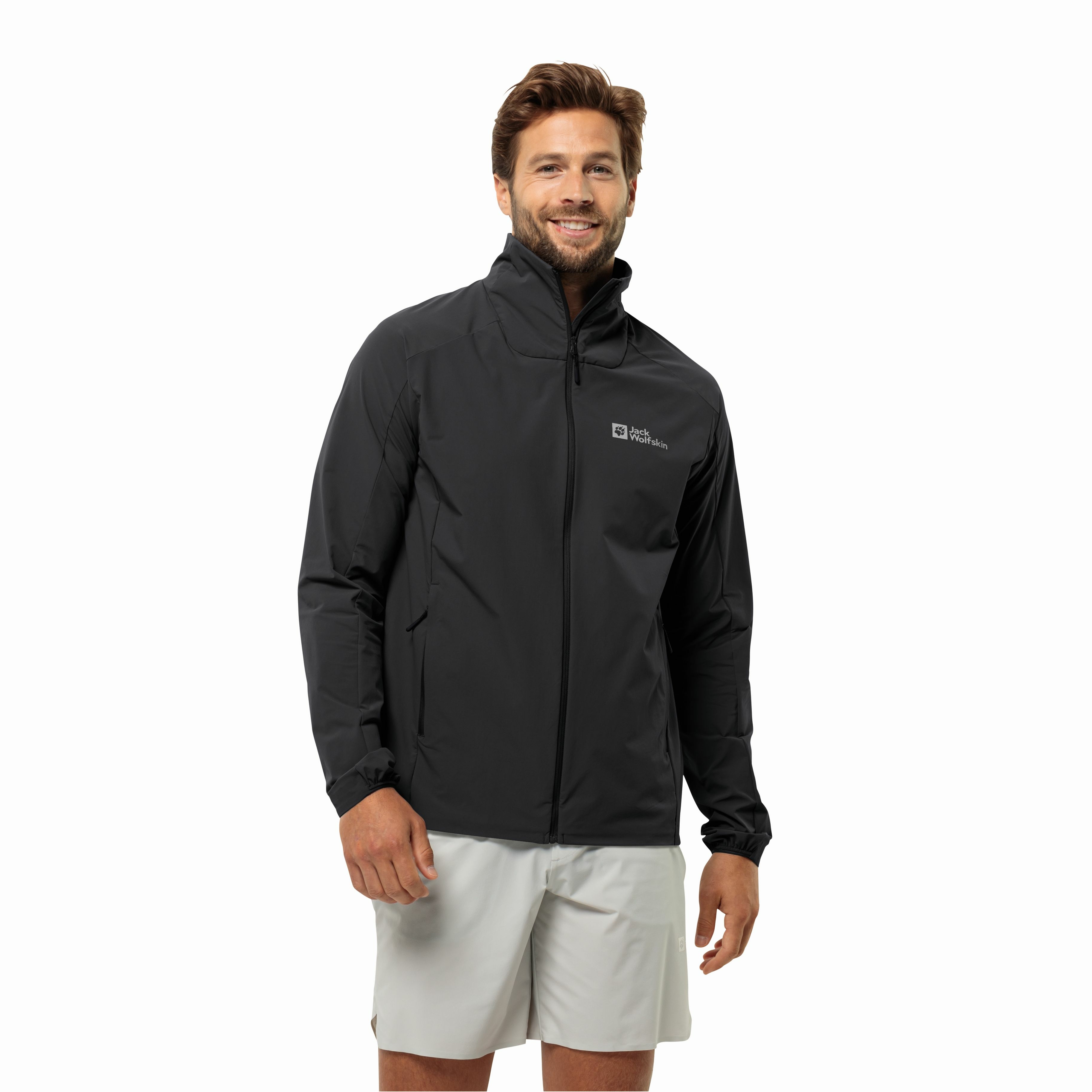 Męska bluza sportowa Jack Wolfskin PRELIGHT JKT M black - M