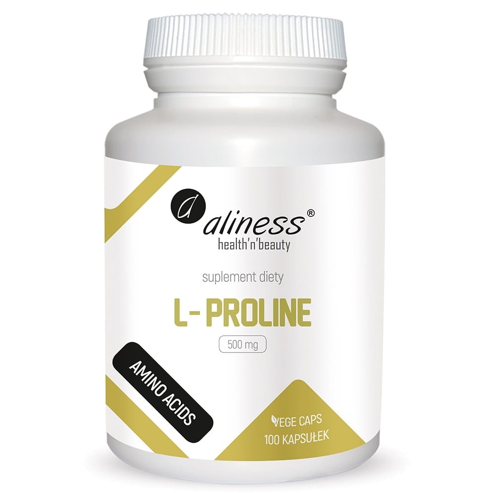 Aliness L-Prolina suplement diety, 100 kaps./1 opak.