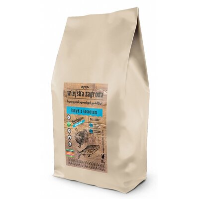 Karma dla kota WIEJSKA ZAGRODA Indyk z łososiem 10 kg