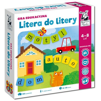 Gra edukacyjna KAPITAN NAUKA Litera do litery