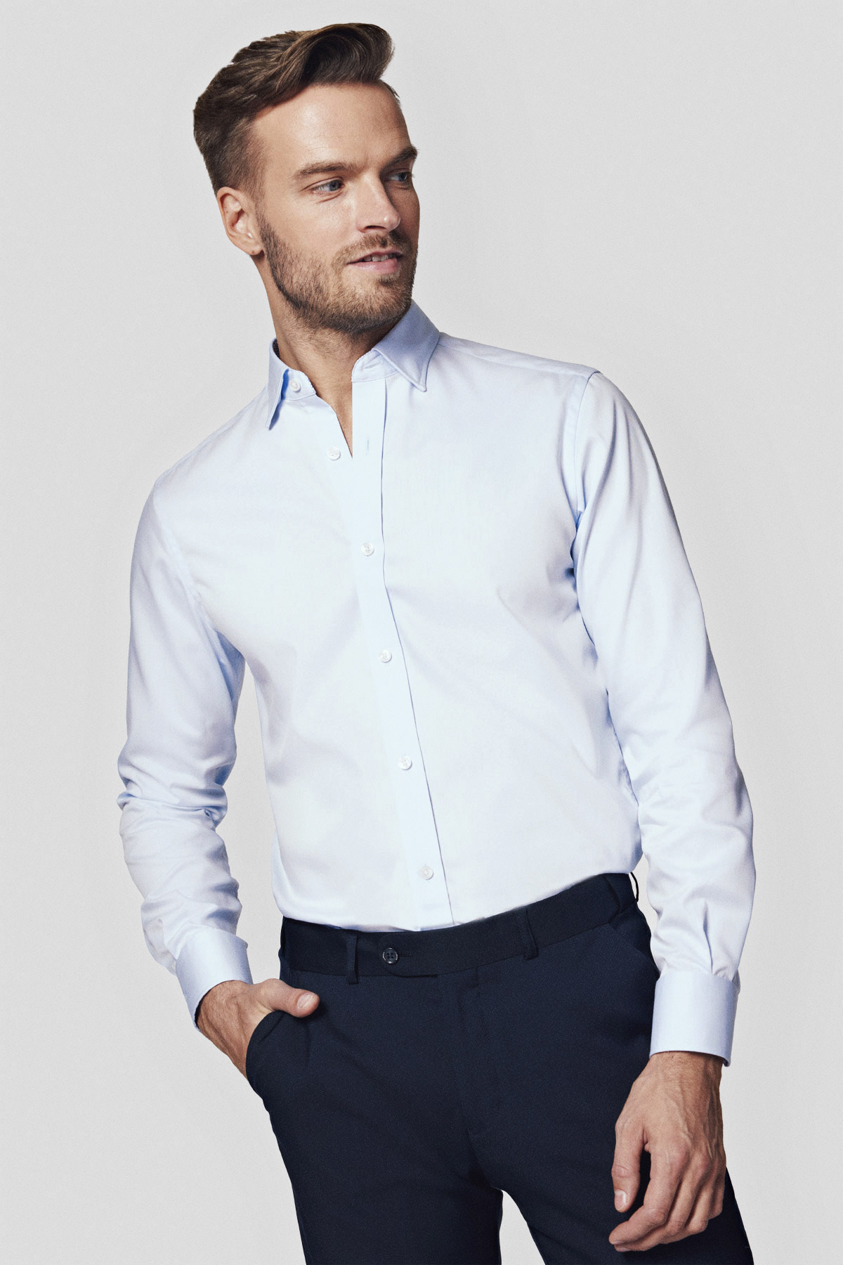 Lancerto Koszula Błękitna Bawełniana Dana