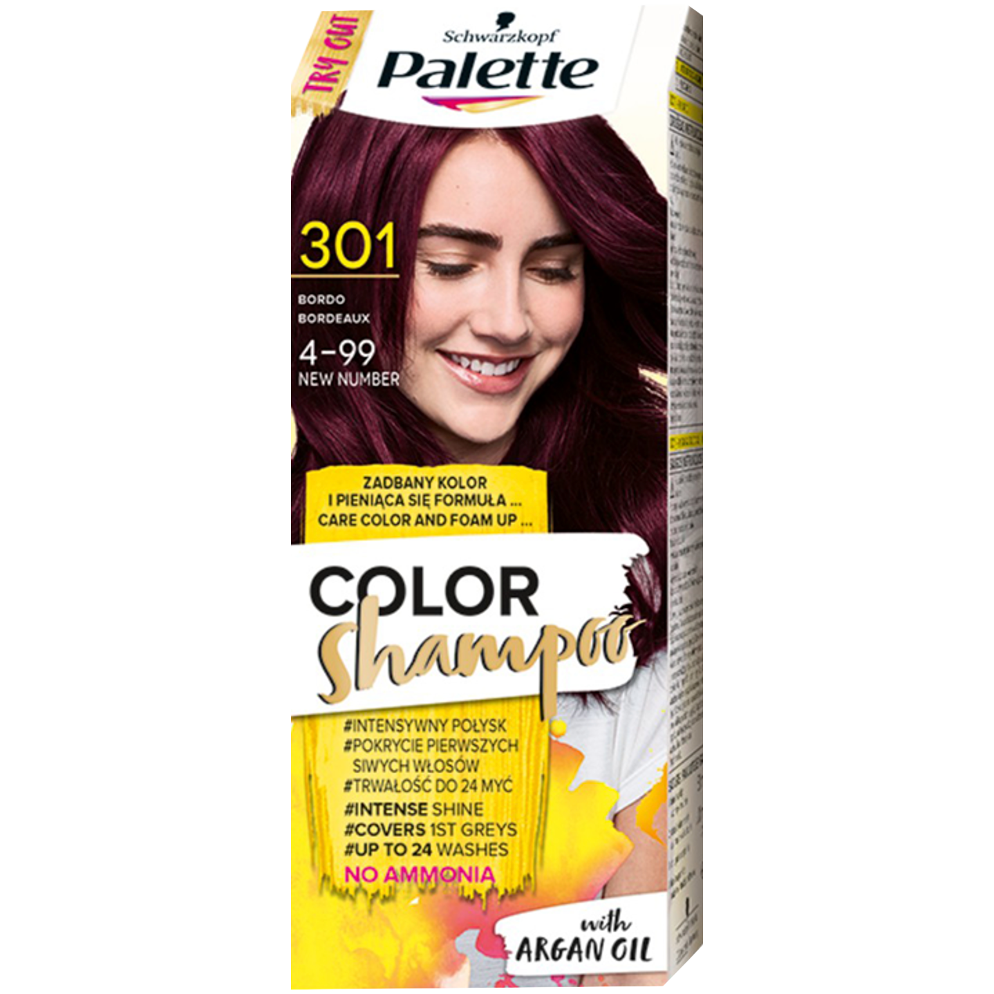 Palette Color Shampoo szampon koloryzujący do włosów 4-99 (301) bordowy, 1 opak.