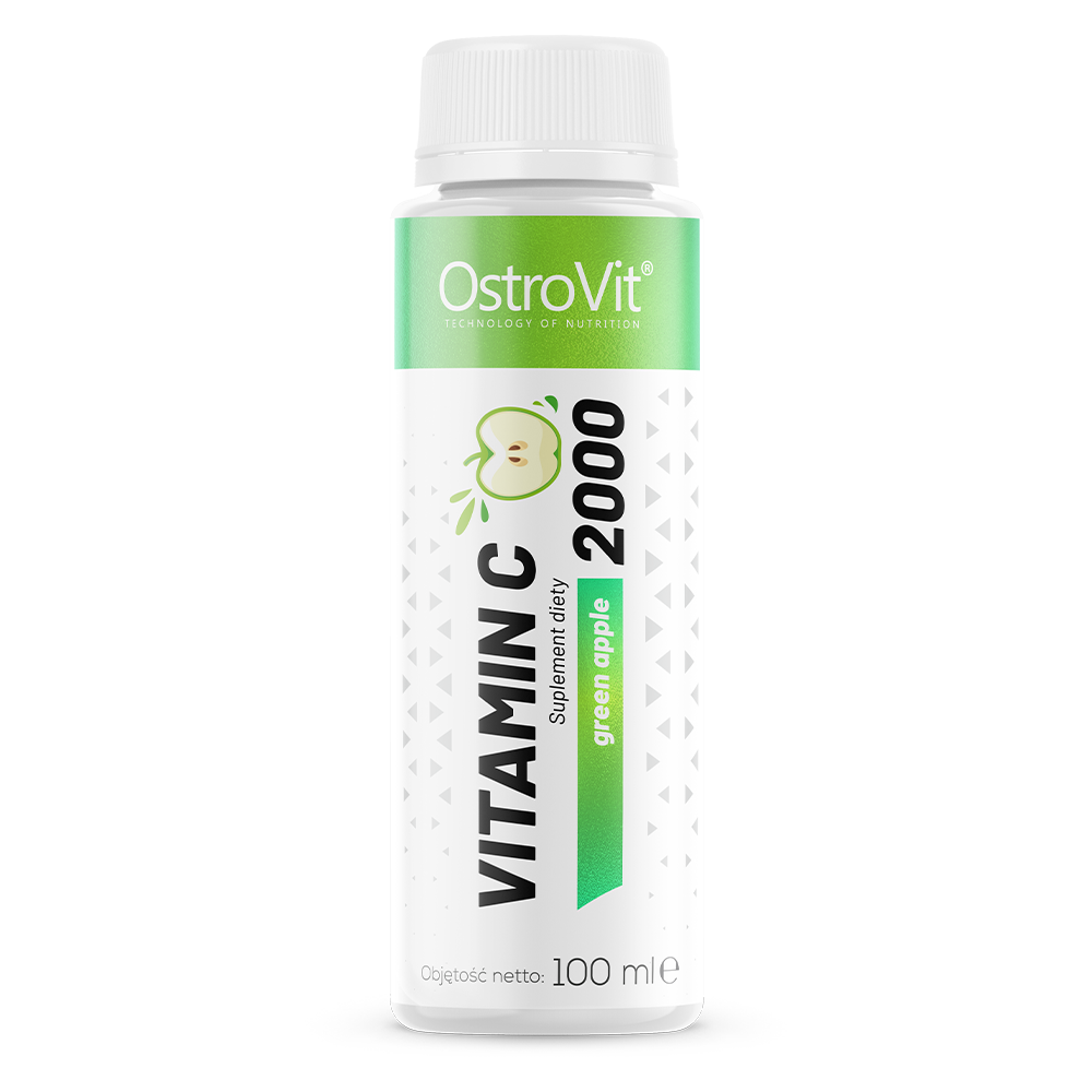 OstroVit Witamina C 2000 Shot 100 ml o smaku zielonego jabłka
