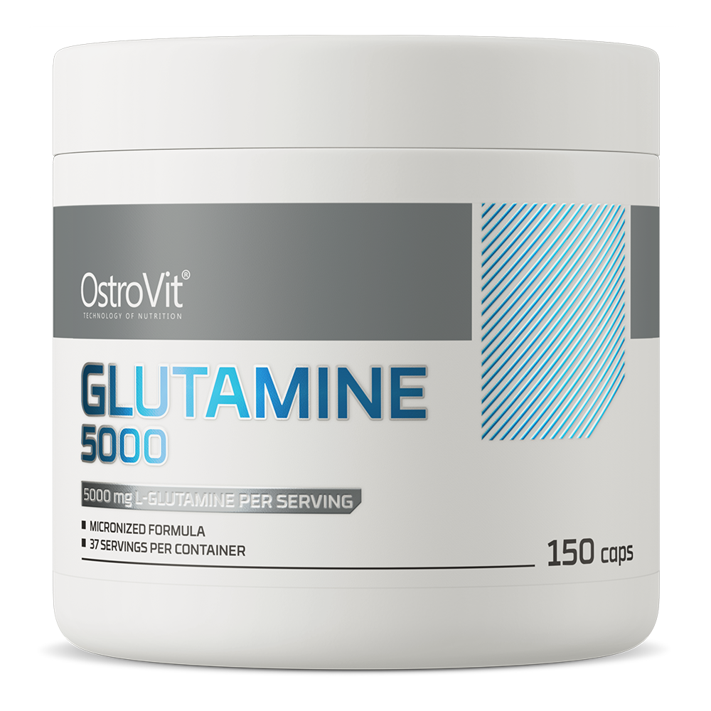 OstroVit Glutamina 5000 mg suplement diety, 150 kaps./1 opak.