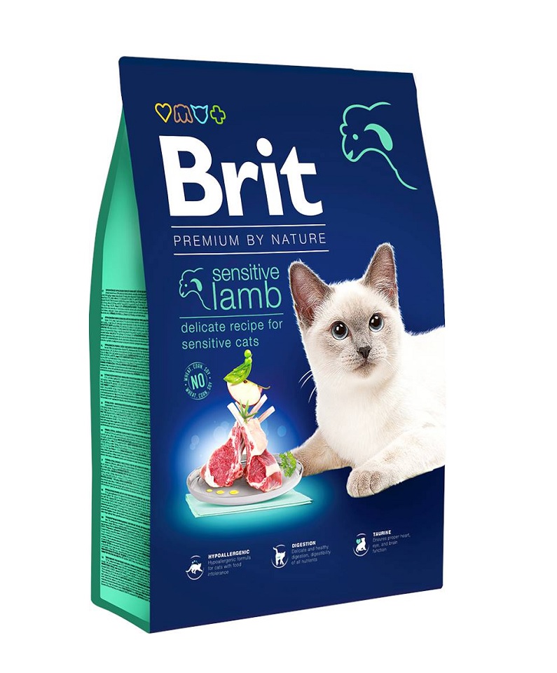 BRIT Cat Premium by Nature Sensitive lamb 8 kg