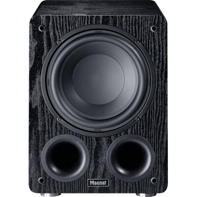 Subwoofer MAGNAT Alpha RS 8 Czarny, Aktywny, 80W, 12" Przetwornik na froncie, Typ Bass Reflex z portami AirFlex, Obudowa MDF