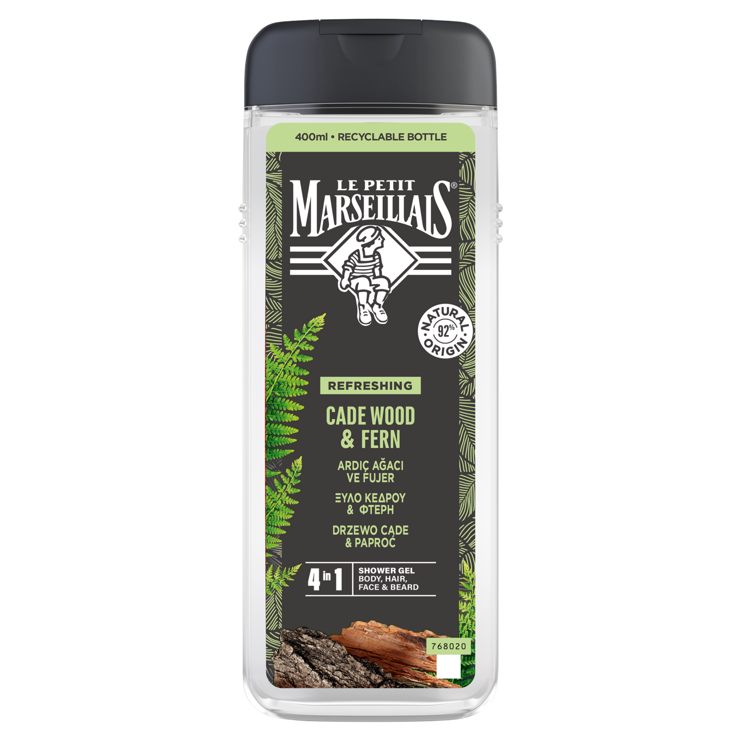 Le Petit Marseillais Cade Tree żel pod prysznic 3 w 1 drzewo cade, 400 ml