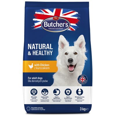 Karma dla psa BUTCHER'S Natural & Healthy Kurczak 3 kg