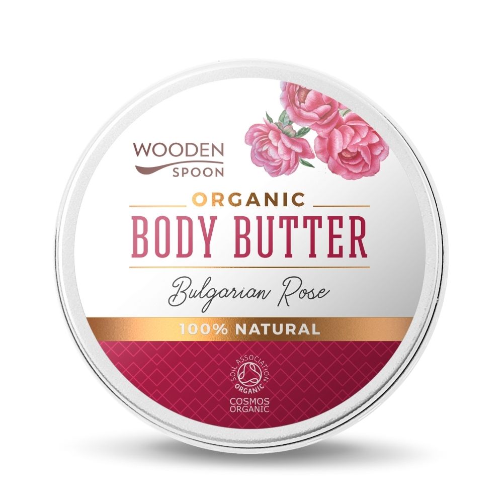 Wooden Spoon Organic Body Butter organiczne masło do ciała Bulgarian Rose, 100 ml