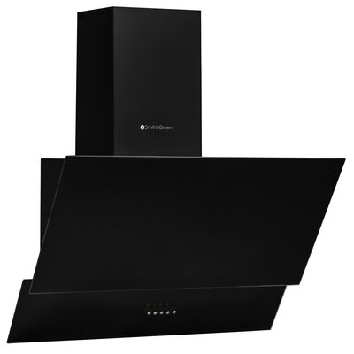 Okap SMITH&BROWN SHCS-632-B3 60 Czarne szkło 425m3/h 66dB klasa D