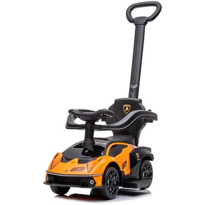 Jeździk ENERO TOYS Sportowe Lamborghini Pomarańczowo-Czarny rączka