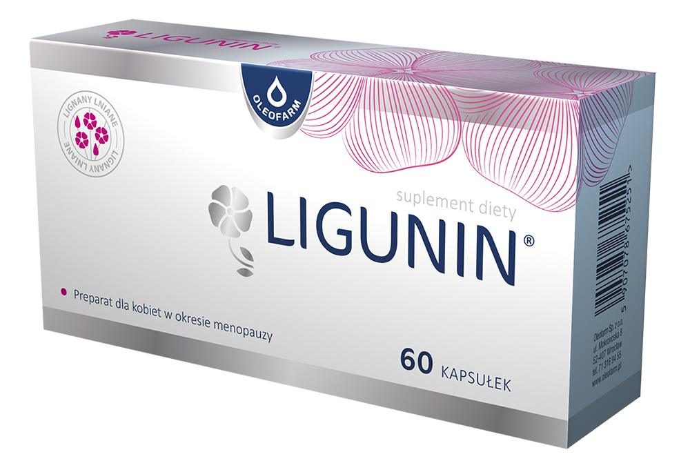 Ligunin suplement diety lignany lniane w formie kapsułek, 60 kaps./1 opak.