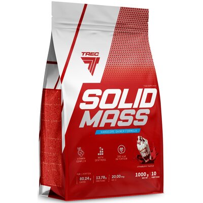 Gainer TREC NUTRITION Solid Mass Truskawkowy (1000 g)