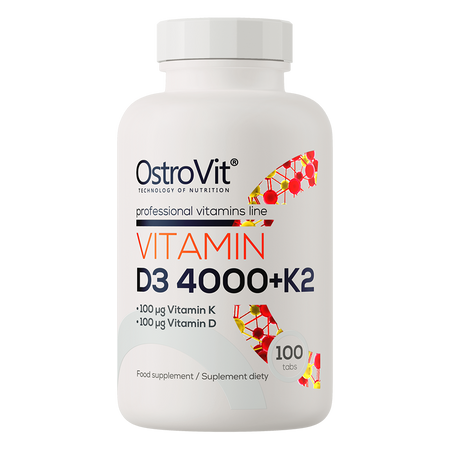 OstroVit Witamina D3 4000 IU + K2 suplement diety, 100 tabl./1 opak.