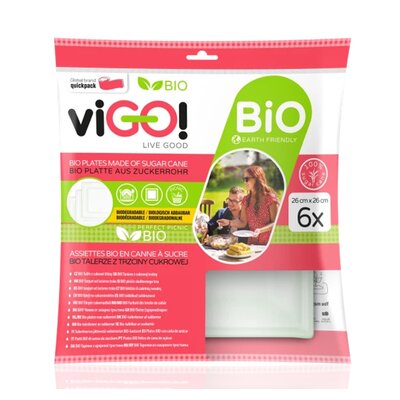 Talerz VIGO Bio 7316026 26 cm (6 sztuk)