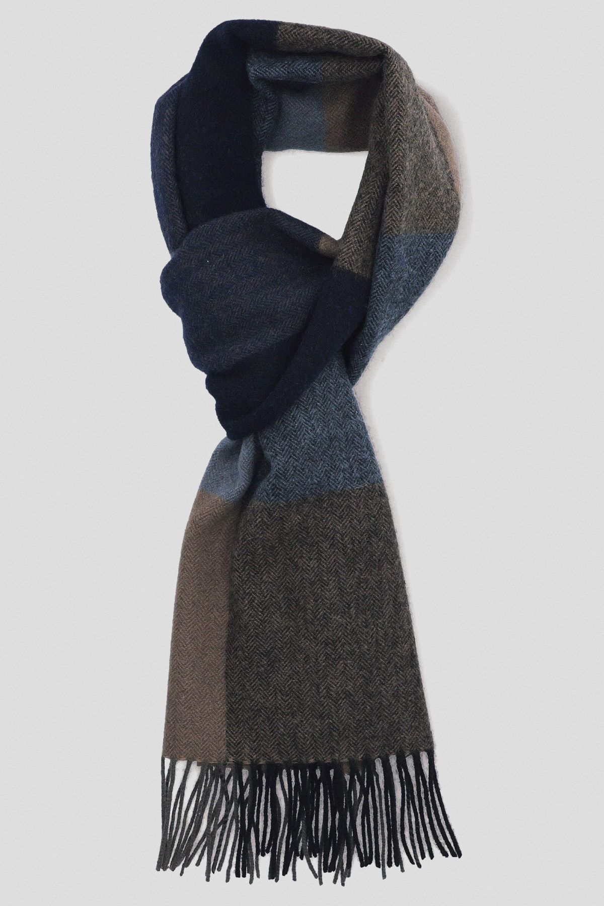 Lancerto Szal Wełniany Mixkolor w Kratę