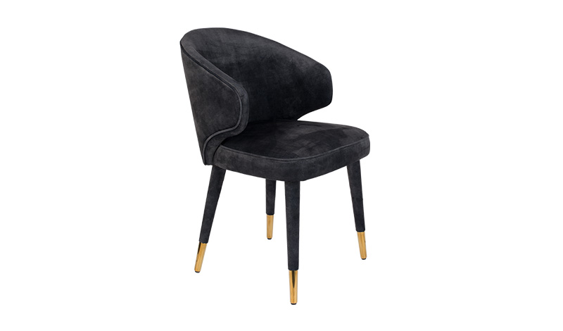 Dutchbone - Krzesło LUNAR antracyt