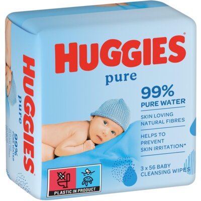 Chusteczki nawilżane HUGGIES Pure (168 szt.)