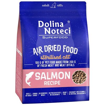 Karma dla kota suszona DOLINA NOTECI Superfood Sterilised z łososia 1 kg
