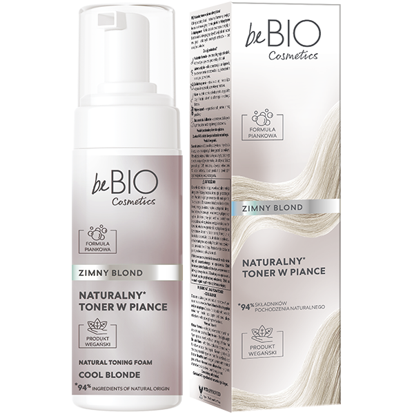 beBIO toner w piance zimny blond, 120 ml