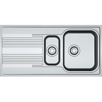 Zlewozmywak półtorakomorowy z ociekaczem FRANKE Smart SRX 651-100 101.0368.322 Stalowy 50x100