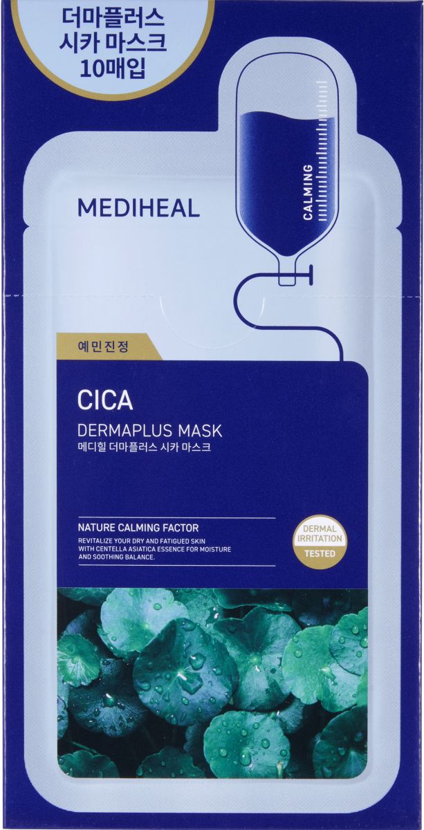Mediheal Dermaplus Cica łagodząca maska w płachcie do twarzy, 22 ml