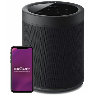 Głośnik Multiroom/Bluetooth YAMAHA MusicCast 20 Czarny, Wi-Fi, AirPlay2, Aplikacja Yamaha MusicCast, Spotify, MusicCast Surround