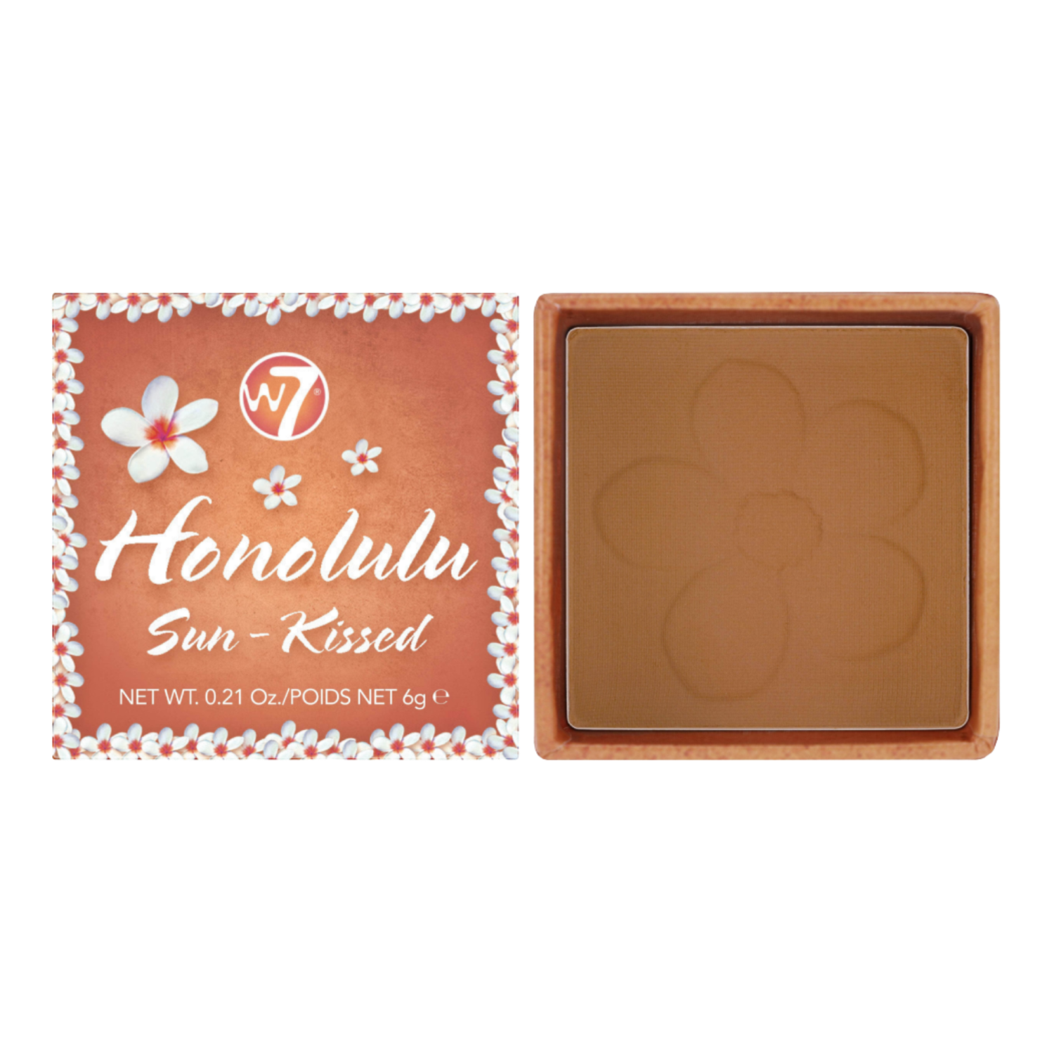 W7 Honolulu bronzer z pędzlem Sun-Kissed, 6 g
