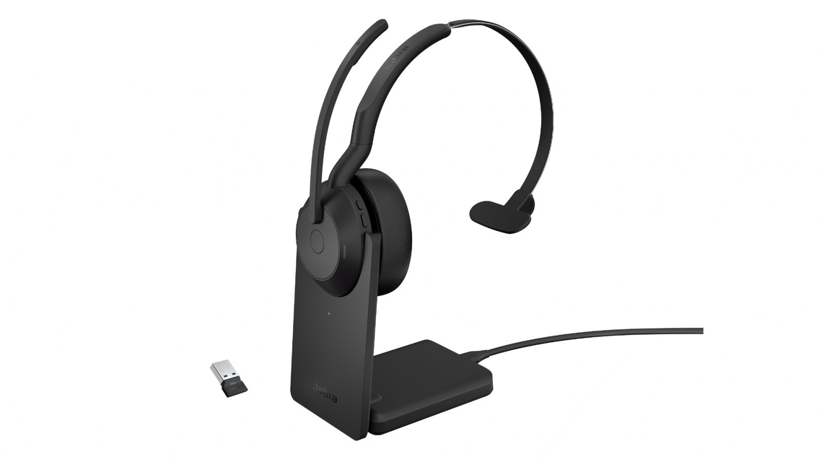 Słuchawki bezprzewodowe Jabra Evolve2 55 USB-A UC Mono Stand - 25599-889-989