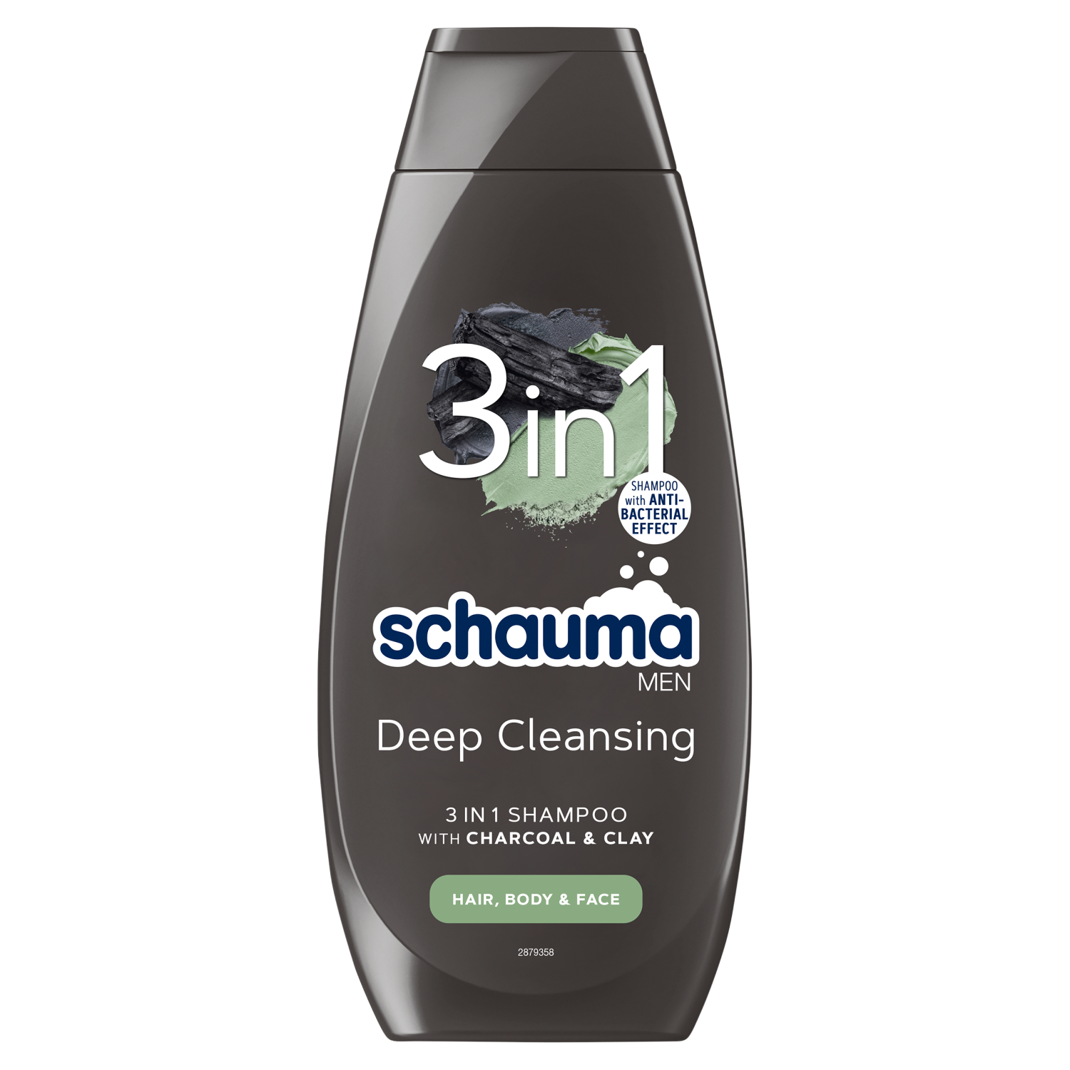 Schauma Men Deep Cleansing szampon do włosów twarzy i ciała męski, 400 ml