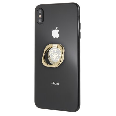 Ring do telefonu GUESS Metal Ring Stand 4G Złoty