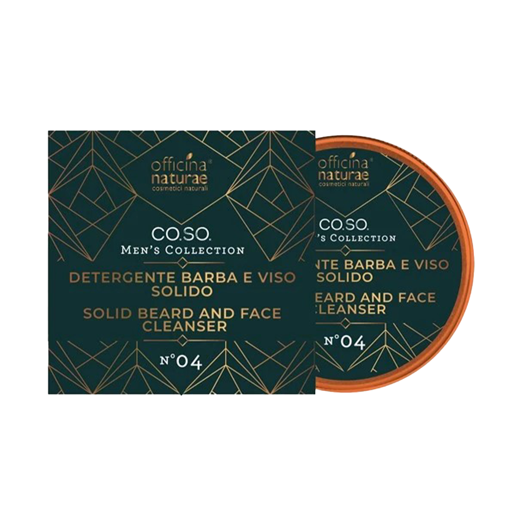 Officina Naturae CO.SO Man kostka do mycia twarzy i brody dla mężczyzn, 40 g