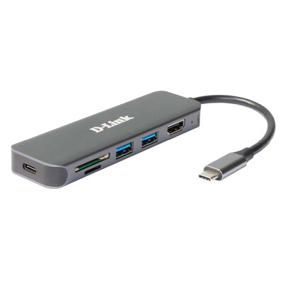 Hub D-LINK DUB-2327 USB Typu C, Pasywny