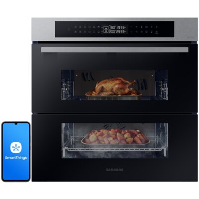 Piekarnik SAMSUNG NV7B4345VAS U2 Dual Cook Flex Elektryczny parowy Stal nierdzewna A+