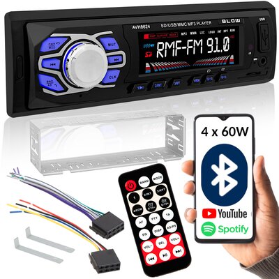 Radio samochodowe BLOW AVH-8624 Bluetooth Pilot