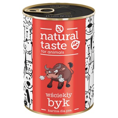 Karma dla psa NATURAL TASTE Wściekły Byk 400 g