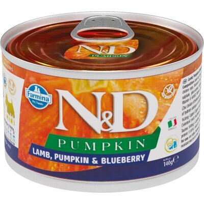Karma dla psa FARMINA N&D Pumpkin Jagnięcina z dynią i borówką 140 g