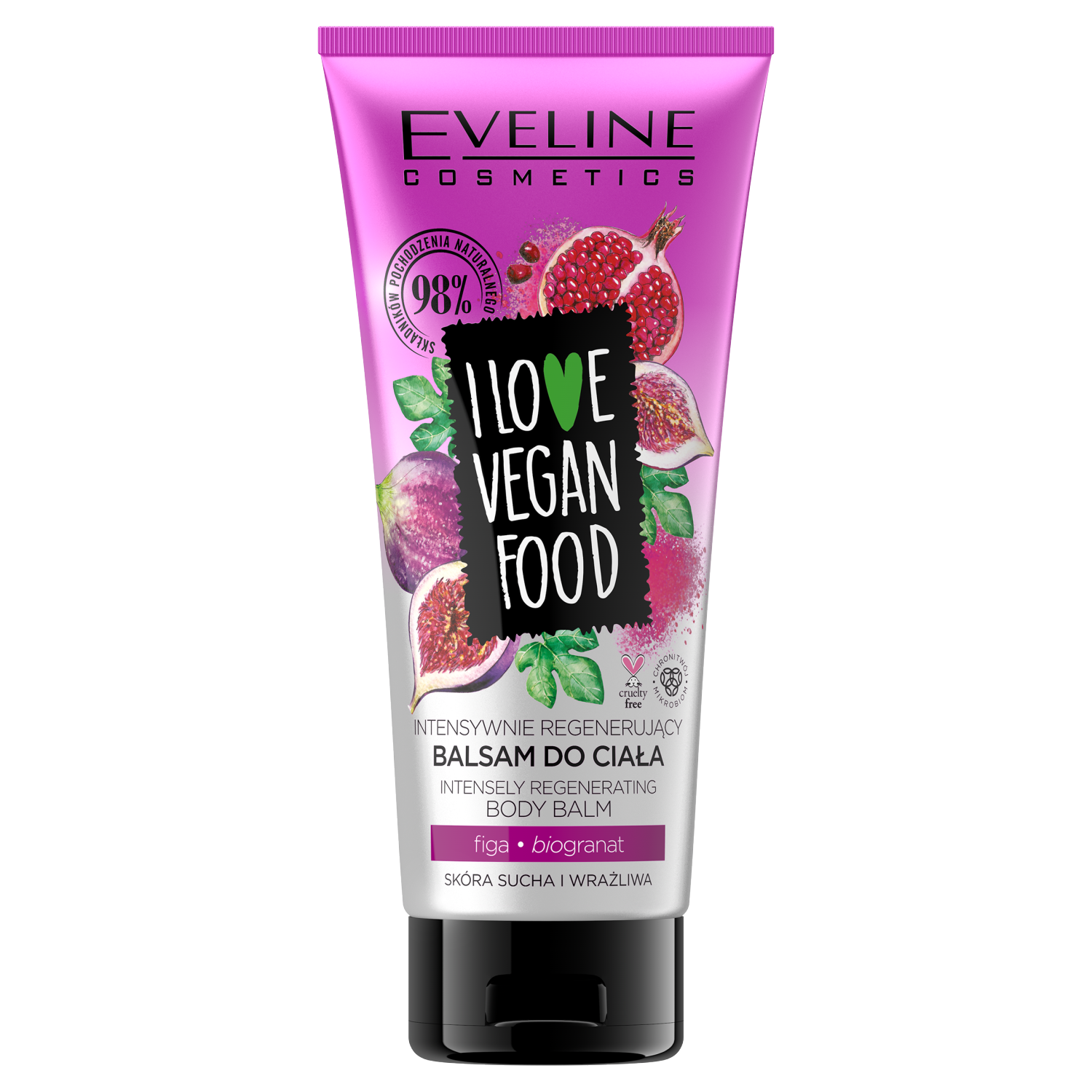 Eveline Cosmetics I Love Vegan Food intensywnie regenerujący balsam do ciała, 175 ml