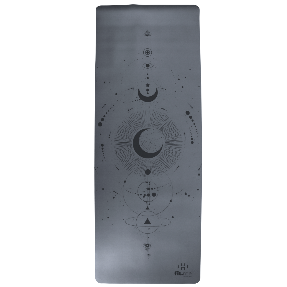 Fit.me księżycowa mata do jogi szara premium, 1 szt.