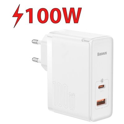 Ładowarka sieciowa BASEUS GaN5 Pro 100W Biały