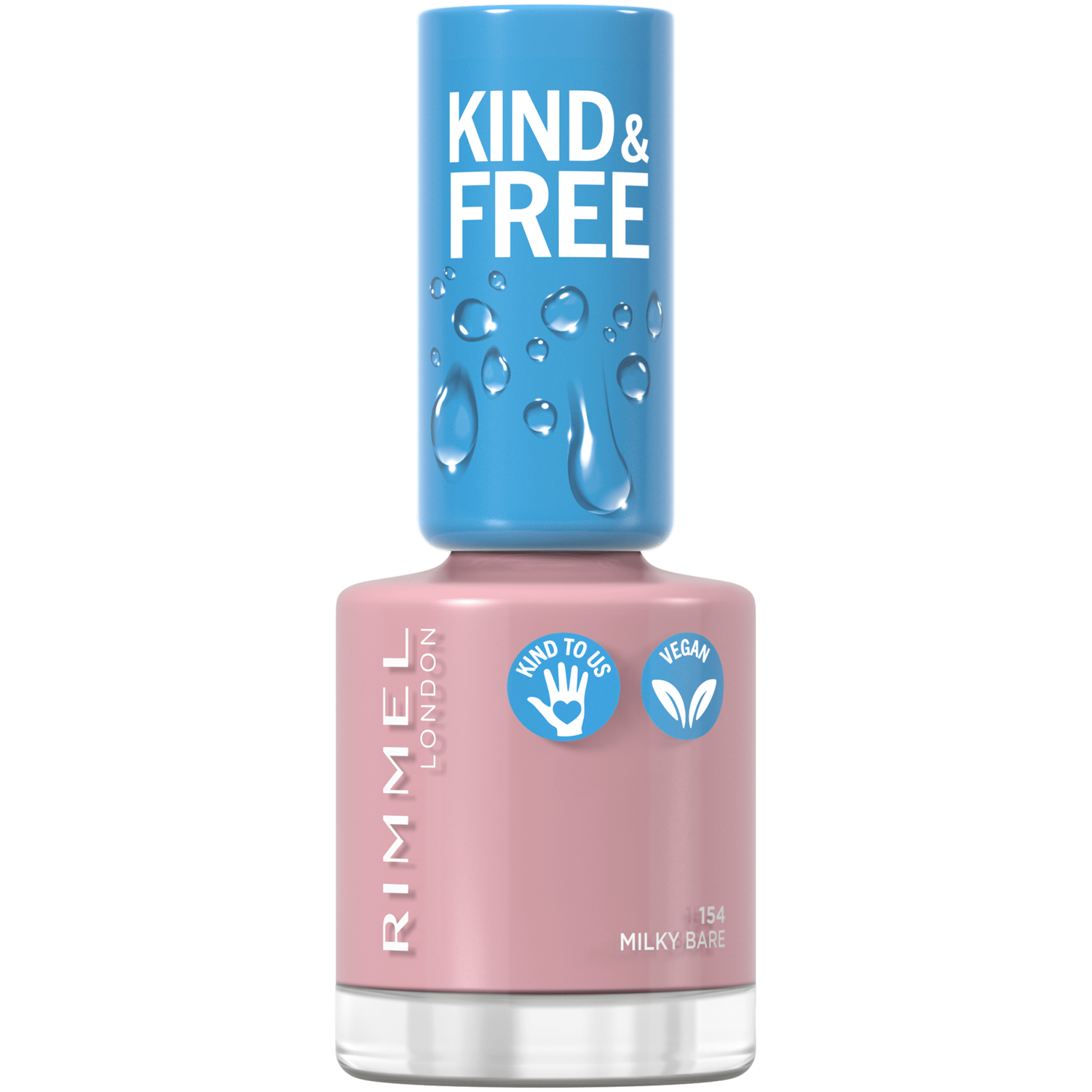 Rimmel Kind &amp; Free Lakier Do Paznokci 154 Milky Bare Wegański 34 G