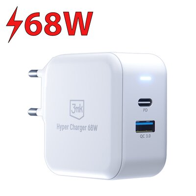 Ładowarka sieciowa 3MK Hyper Charger 68W Biały