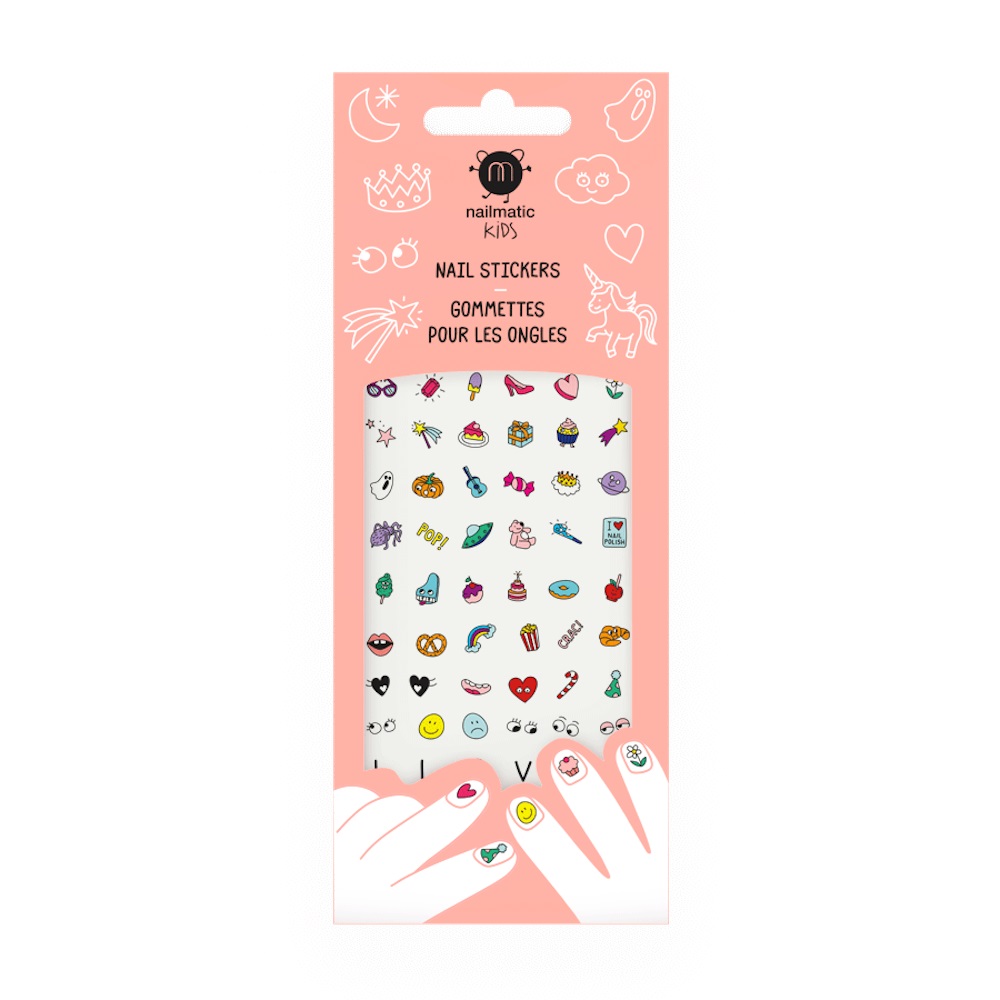 Nailmatic Kids Nail Stickers naklejki na paznokcie dla dzieci Magic Nails, 60 szt./1 opak.