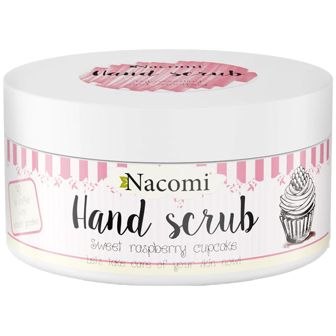 Nacomi Hand Scrub naturalny peeling do rąk o zapachu maliny, 100 ml