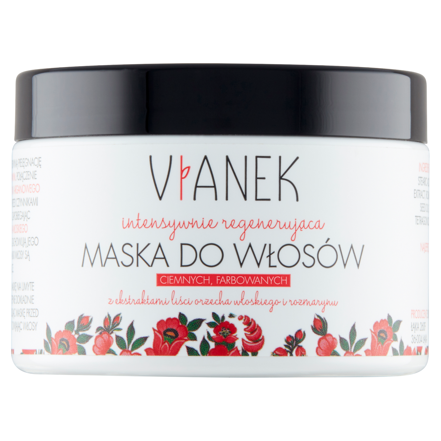 Vianek regenerująca maska do włosów ciemnych, 150 ml